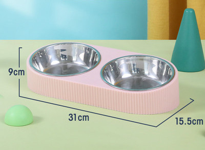 Bol combinat pentru apă și mâncare și compartiment pentru hrănire lentă