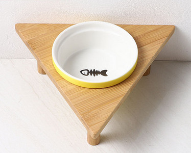 Στρογγυλό κεραμικό μπολ για τροφή για σκύλους