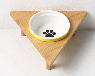 Στρογγυλό κεραμικό μπολ για τροφή για σκύλους