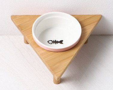 Στρογγυλό κεραμικό μπολ για τροφή για σκύλους