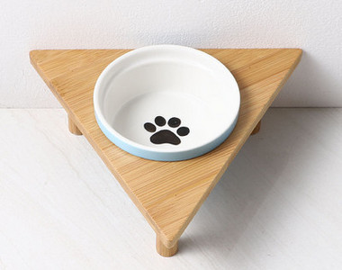 Στρογγυλό κεραμικό μπολ για τροφή για σκύλους