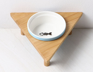 Στρογγυλό κεραμικό μπολ για τροφή για σκύλους