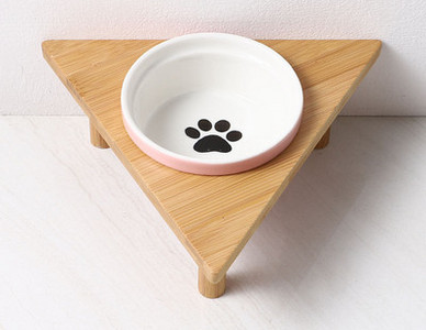 Στρογγυλό κεραμικό μπολ για τροφή για σκύλους