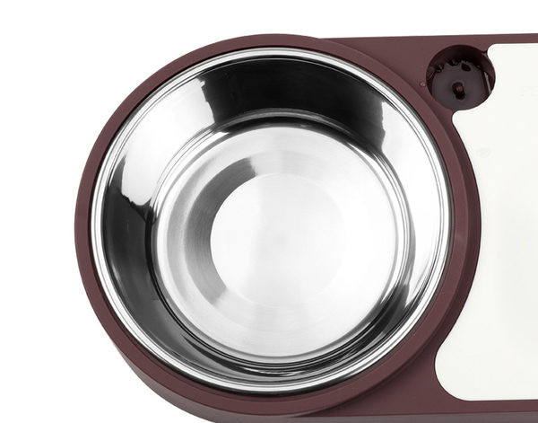 Купичка за кучета от неръждаема стомана с диспенсър за вода