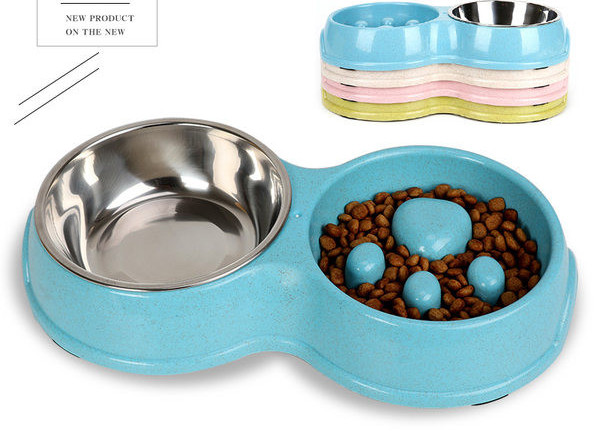 Dvostruka ili jednostruka plastična posuda za vodu ili hranu