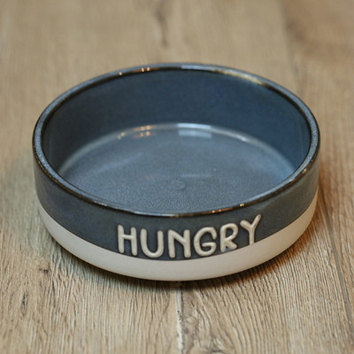 Bol din ceramică pentru câini cu inscripție