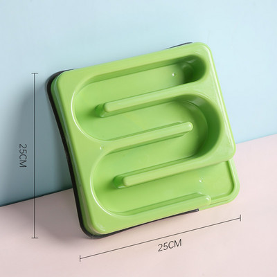 Bol pătrat din plastic pentru câini