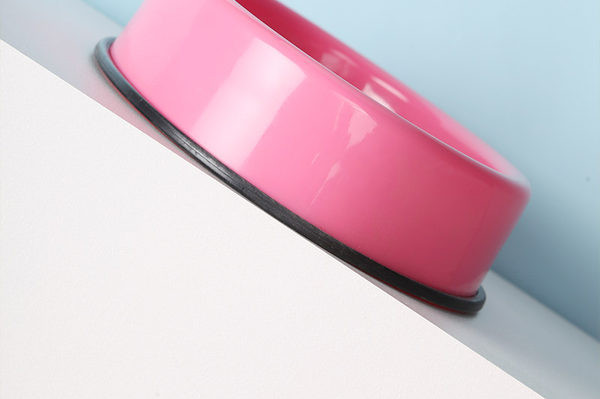 Bol pătrat din plastic pentru câini