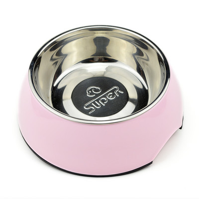 Bol rotund din oțel inoxidabil pentru câini