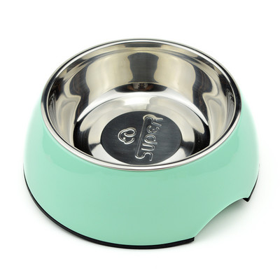 Bol rotund din oțel inoxidabil pentru câini