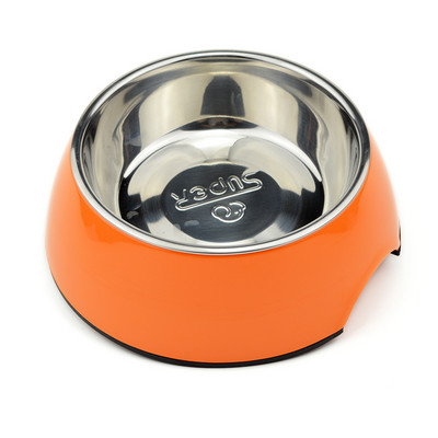 Bol rotund din oțel inoxidabil pentru câini