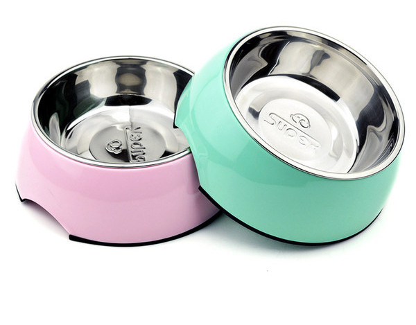Bol rotund din oțel inoxidabil pentru câini