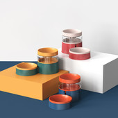 Bol pentru hrana pentru caini si dozator de apa