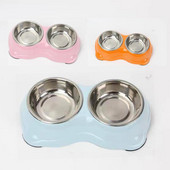 Διπλό μεταλλικό μπολ φαγητού