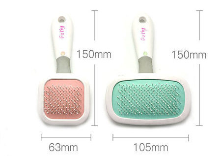 Dviejų dydžių plastikinės šukos šunims