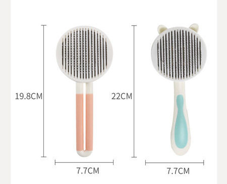 Ümmargune hari koerte kammimiseks - kaks suurust