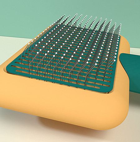 Χτένα για σκύλους και γάτες σε τρία χρώματα