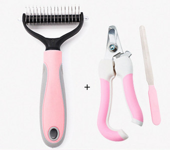 Šepetys negyviems šunų plaukams ir susivėlimams pašalinti