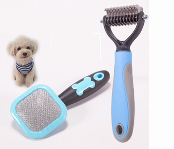 Šepetys negyviems šunų plaukams ir susivėlimams pašalinti