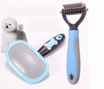 Šepetys negyviems šunų plaukams ir susivėlimams pašalinti