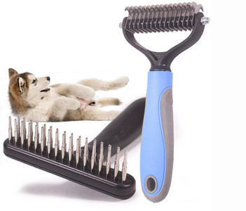 Šepetys negyviems šunų plaukams ir susivėlimams pašalinti