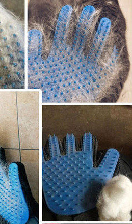 Mănușă de câine pentru pieptănat blană