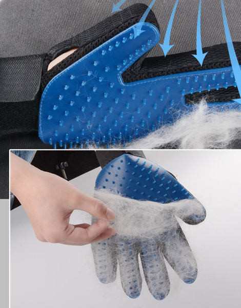 Mănușă de câine pentru pieptănat blană