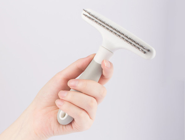 Pieptene de toaletă cu două rânduri pentru câini