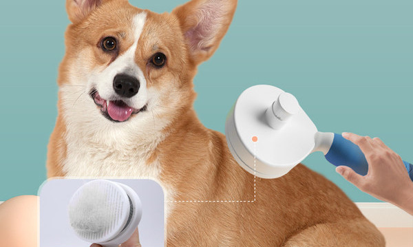 Pieptene pentru câini cu incisivi metalici