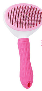 Perie pentru câini cu tăietoare metalice și mâner din plastic