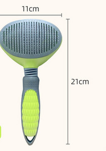 Perie pentru câini cu tăietoare metalice și mâner din plastic