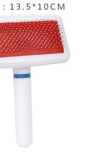 Perie pentru câini cu tăietoare metalice și mâner din plastic