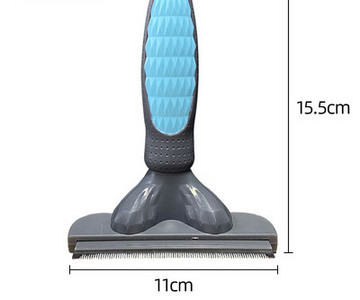 Perie pentru câini cu tăietoare metalice și mâner din plastic