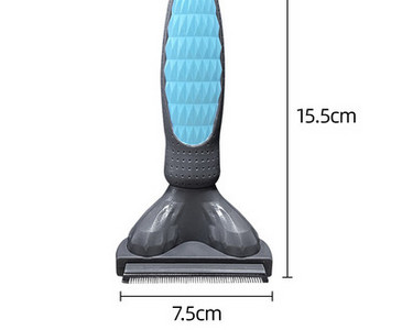 Perie pentru câini cu tăietoare metalice și mâner din plastic