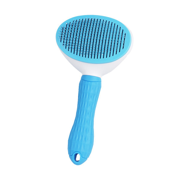 Perie pentru câini cu tăietoare metalice și mâner din plastic