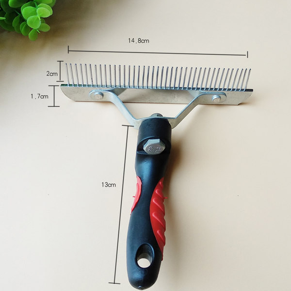 Pieptene din oțel inoxidabil pentru câini