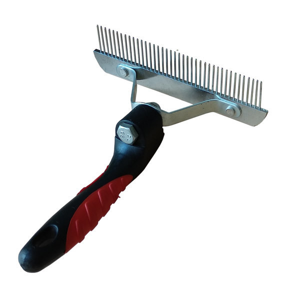 Pieptene din oțel inoxidabil pentru câini