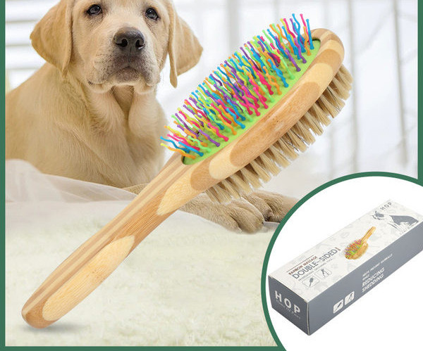 Koka divpusēja suņu suka