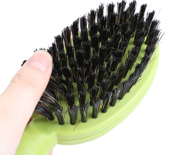 Perie din plastic cu două fețe pentru îndepărtarea părului animalelor de companie