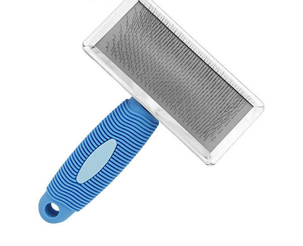 Perie lată pentru câini din oțel inoxidabil