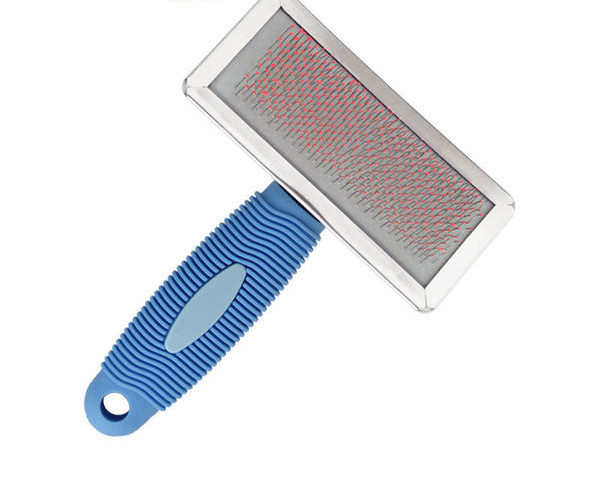 Perie lată pentru câini din oțel inoxidabil