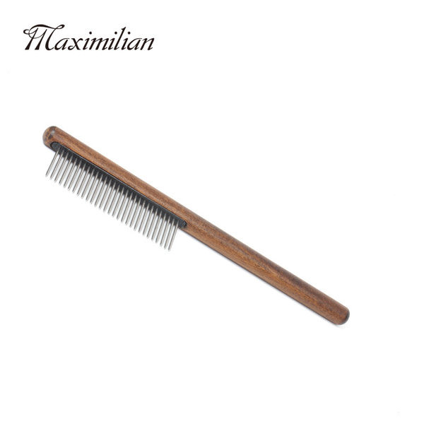 Pieptene din lemn pentru câini pentru îndepărtarea puricilor