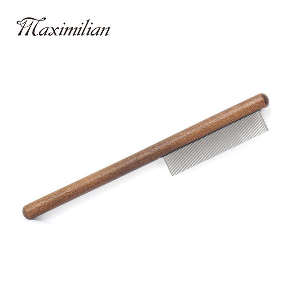 Pieptene din lemn pentru câini pentru îndepărtarea puricilor