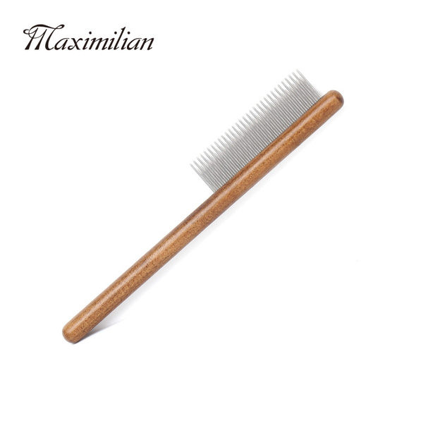 Pieptene din lemn pentru câini pentru îndepărtarea puricilor