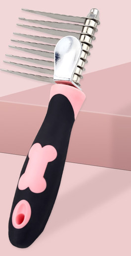 Üherealine metallist kamm koertele