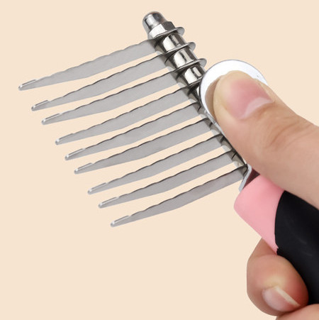 Üherealine metallist kamm koertele