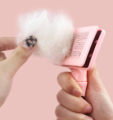 Plastmasas birste suņu matiem - divas krāsas