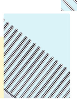 Češalj za pse od nehrđajućeg čelika s plastičnom ručkom