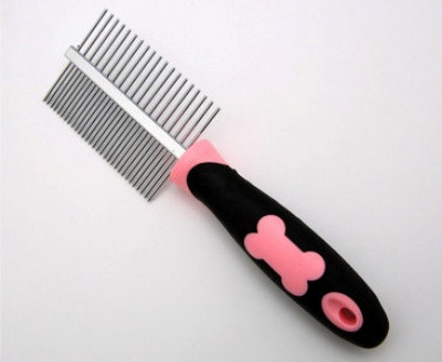 Pieptene cu două fețe în două modele pentru animale de companie