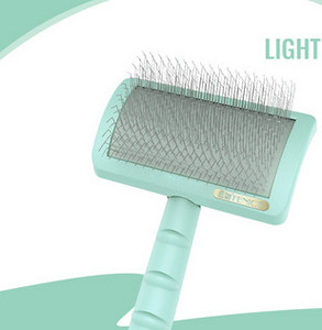 Perie pentru câini cu păr lung cu mâner din plastic